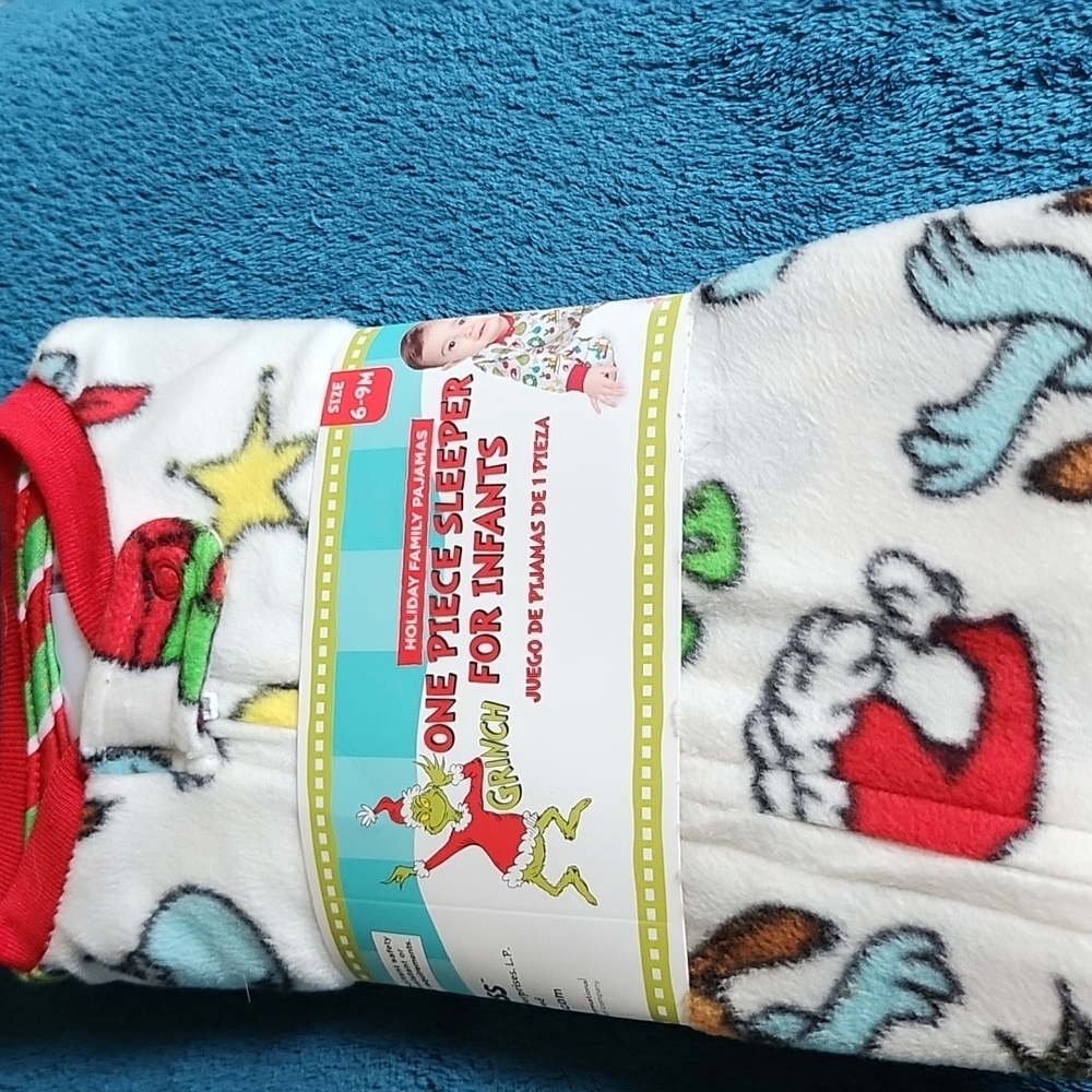 Grinch one piece sleeper for infants